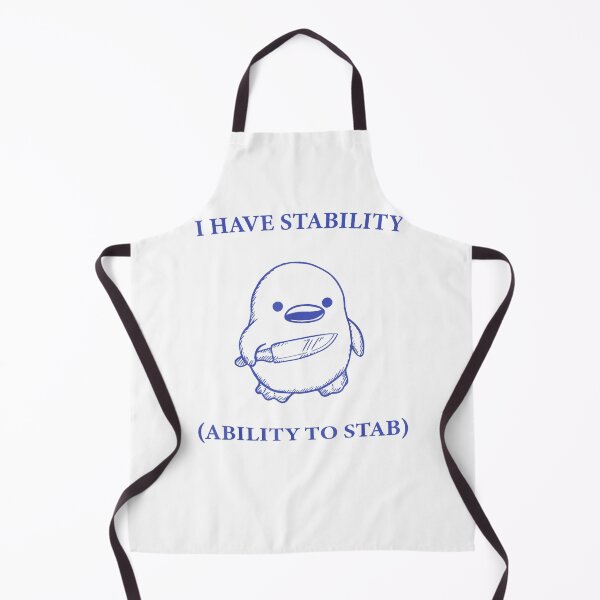 Item preview, I Have Stability The Ability To Stab Funny Cute Duck Meme  designed and sold by santisalasmiz.