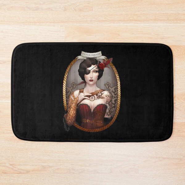 Item preview, Steampunk Pirate Lady Vintage Portrait Emblem designed and sold by DanielGonzalef.