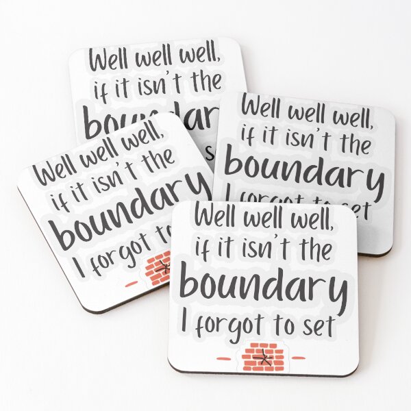 Item preview, Well Well Well Boundary Sticker designed and sold by MindfulMischief.