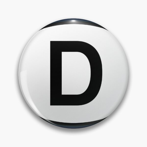 Item preview, D car decal Design designed and sold by The Digital Compass.