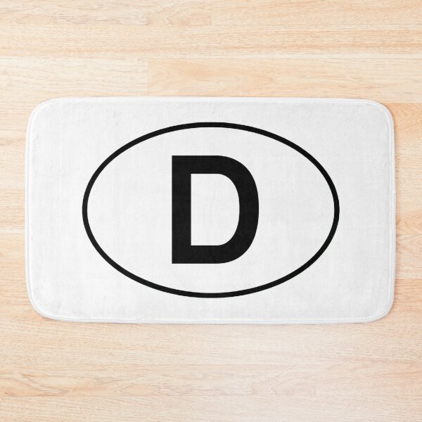 Item preview, D car decal Design designed and sold by The Digital Compass.