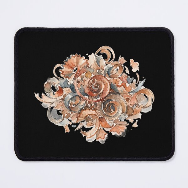 Item preview, Artistic Watercolor Pencil Shavings Spiral Pattern Design designed and sold by bvdesignart.