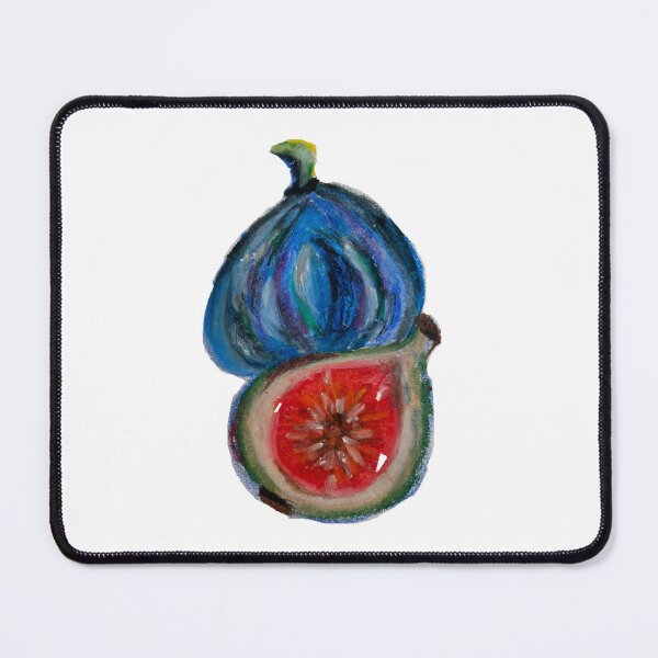 Item preview, Vibrant Blue and Red Fig Fruit designed and sold by MOE'S LITTLE GALLERY.