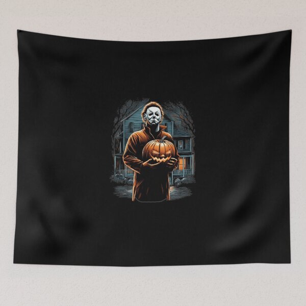 Item preview, Slasher Mask Killer Holding Jack O Lantern Pumpkin designed and sold by DanielGonzalef.