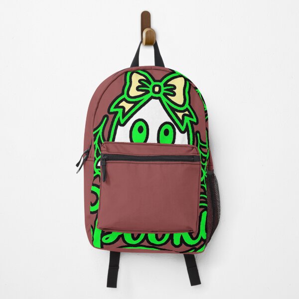 Item preview, Spooky Neon Green Ghost - Ghost with Bow and Cobwebs for Halloween designed and sold by AstronautMerch.