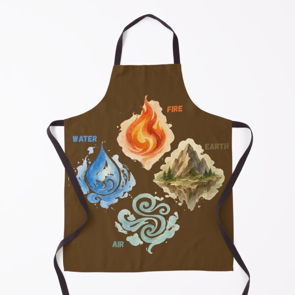 Item preview, The Four Elements - Watercolor Fire Water Earth Air Illustration designed and sold by Frafri92.