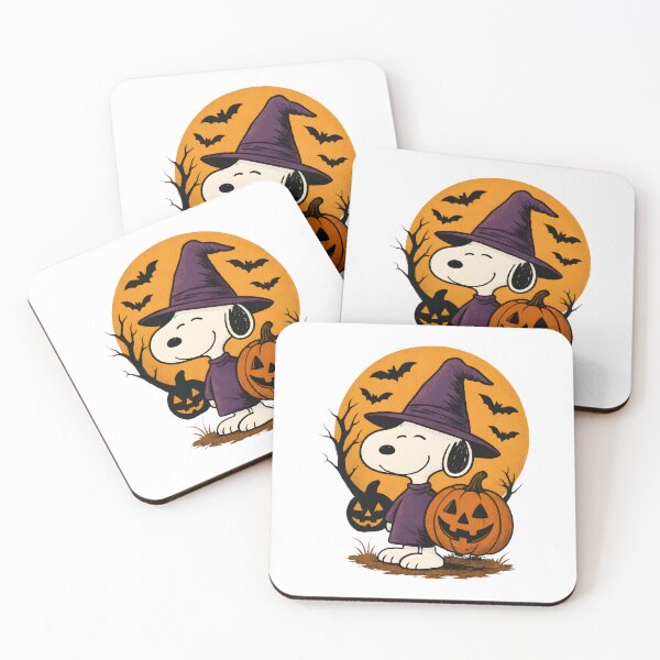 Item preview, Snoopy Witch Halloween Pumpkin Moon Bats designed and sold by LittleMamastore.