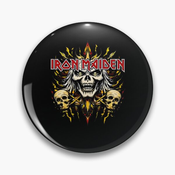 Artikelvorschau, Maiden Skull Flames Heavy Metal Band entworfen und verkauft von Rafiqrafisqy.