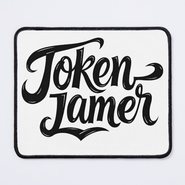 Item preview, Token Tamer - Bold Black Ink Hand Lettering designed and sold by Qubivibe.
