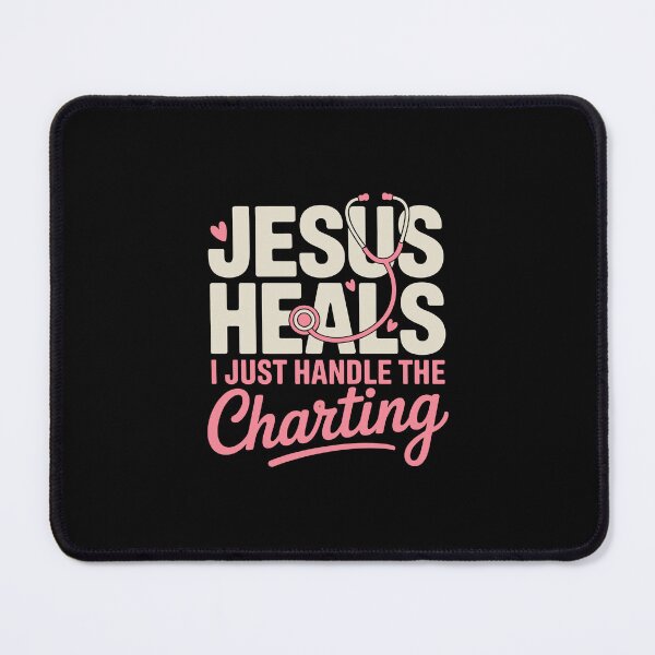 Item preview, „JESUS HEALS I JUST HANDLE THE CHARTING designed and sold by jkrphoto.