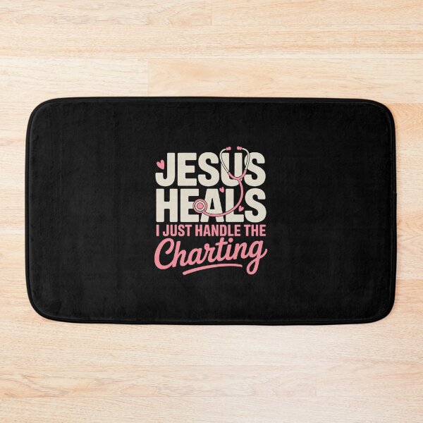 Item preview, „JESUS HEALS I JUST HANDLE THE CHARTING designed and sold by jkrphoto.