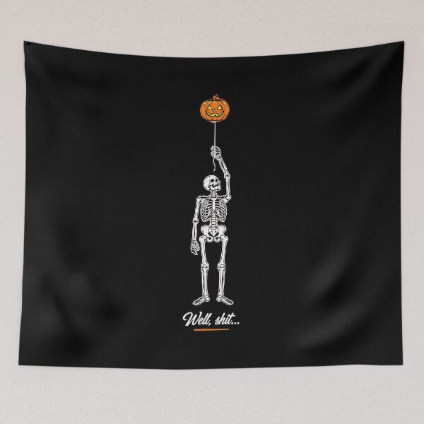 Item preview, Skeleton Lost Balloon Well Shit Funny Saying Quote Men Women designed and sold by Dmo3HarkoArt.