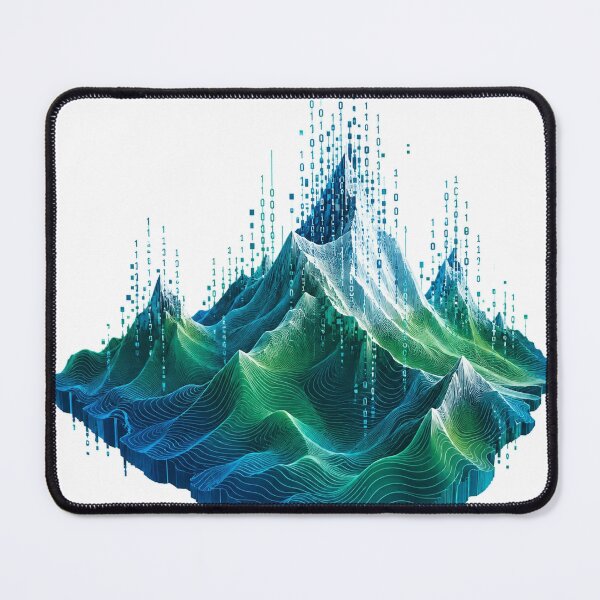 Item preview, Digital Data Landscape Mountain Waves designed and sold by Wonderful Designs.