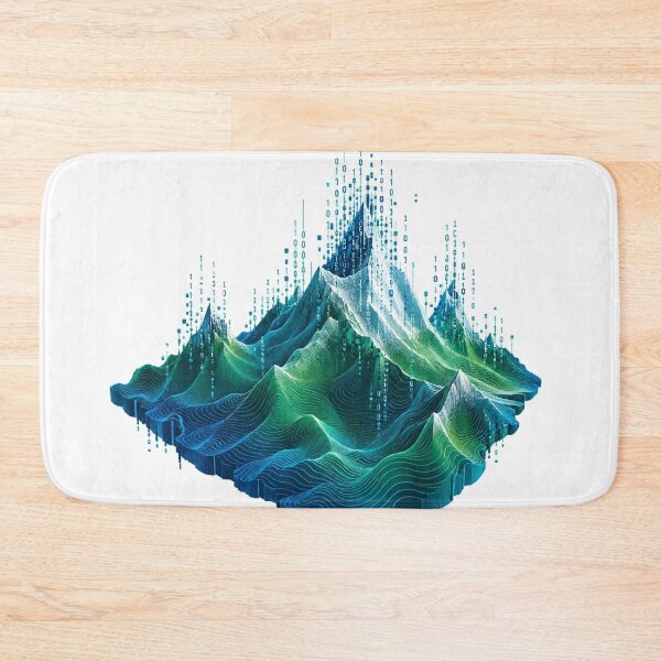 Item preview, Digital Data Landscape Mountain Waves designed and sold by Wonderful Designs.