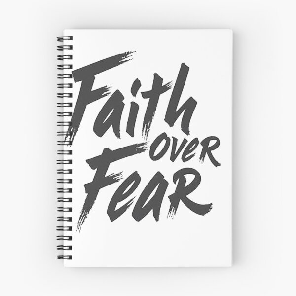 Item preview, Faith Over Fear Hand Lettering Tattoo Flash Design designed and sold by Qubivibe.