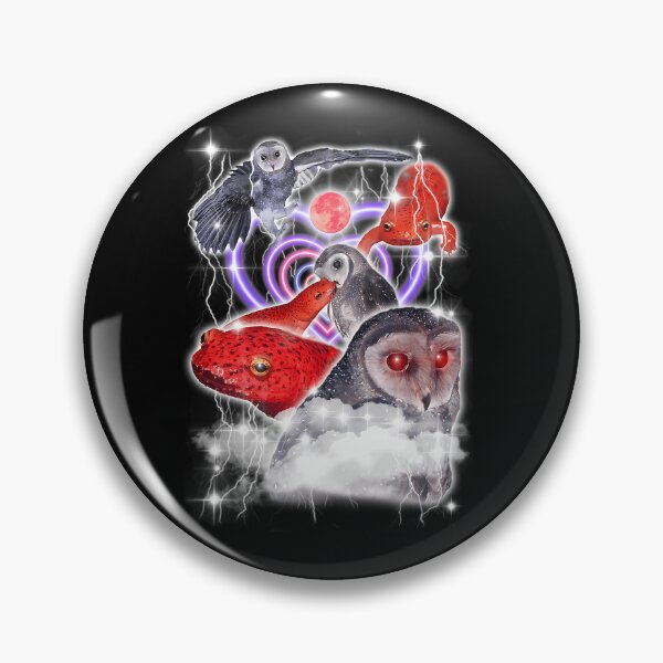 Item preview, Aesthetic Space Owls And Red Frogs Collage designed and sold by DanielGonzalef.