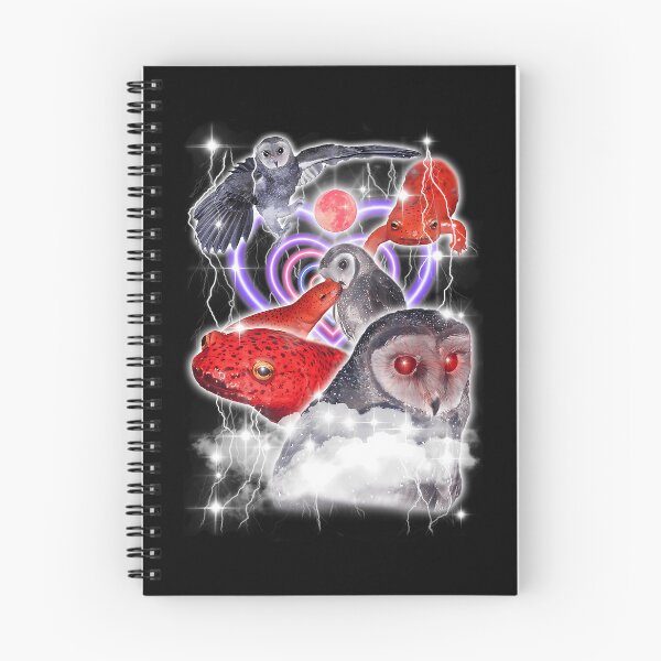 Item preview, Aesthetic Space Owls And Red Frogs Collage designed and sold by DanielGonzalef.