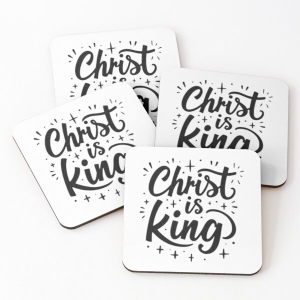 Item preview, Christ is King - Bold Black Ink Typography Design designed and sold by Qubivibe.