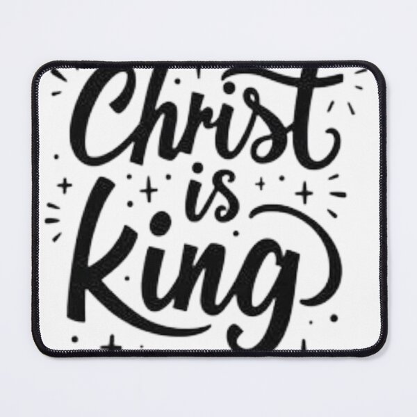 Item preview, Christ is King - Bold Black Ink Typography Design designed and sold by Qubivibe.