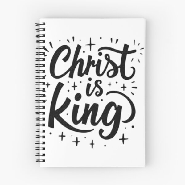 Item preview, Christ is King - Bold Black Ink Typography Design designed and sold by Qubivibe.