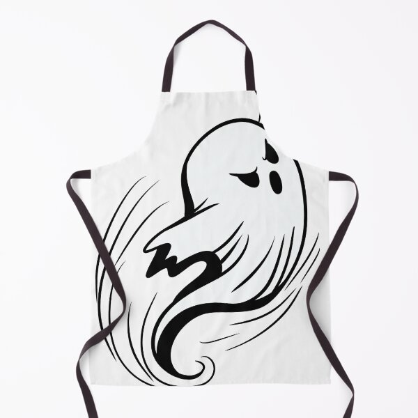 Item preview, Cute Spooky Flying Ghost Outline — Cute Halloween Phantom Line Art designed and sold by LYAN-STORE.