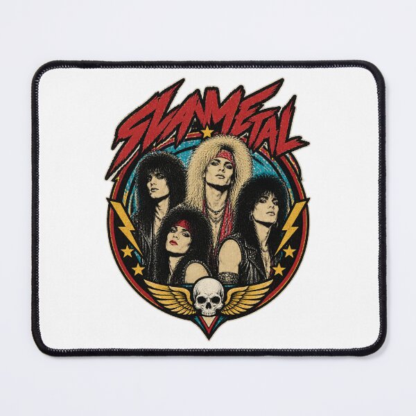 Item preview, Glam Metal Rock Music Vintage Style Graphic Design designed and sold by danderetofu.