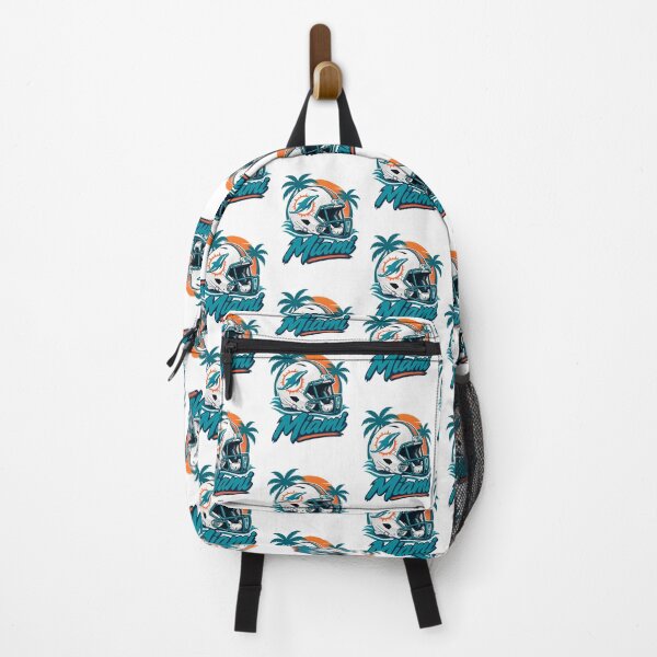 Item preview, Miami Dolphins Inspired Football Helmet Design for Sports Fans designed and sold by Pokenus.