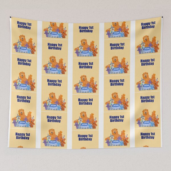 Item preview, Bear In The Big Blue House First Birthday Card designed and sold by LaRaguteria.