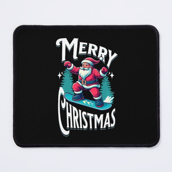 Item preview, Snowboarding Santa Claus Merry Christmas designed and sold by Loona97.