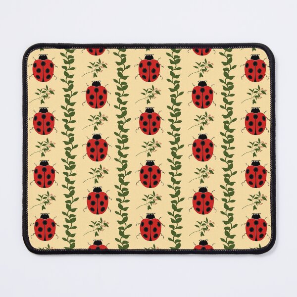 Item preview, Ladybugs and Vines- Whimsical Garden In the Sunshine-yellow designed and sold by The Flying Bunny Studio.