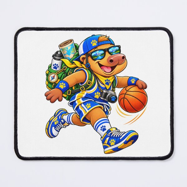 Item preview, Cute Basketball Capybara – Dribble Explore Repeat Adventure designed and sold by CapybaraTravels.