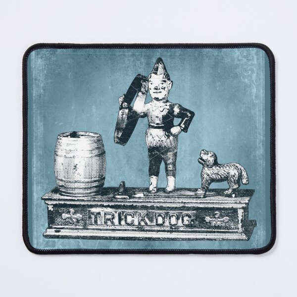 Item preview, Antique Cast Iron Trick Dog Mechanical Bank Blue designed and sold by Ghoul Enterprises.