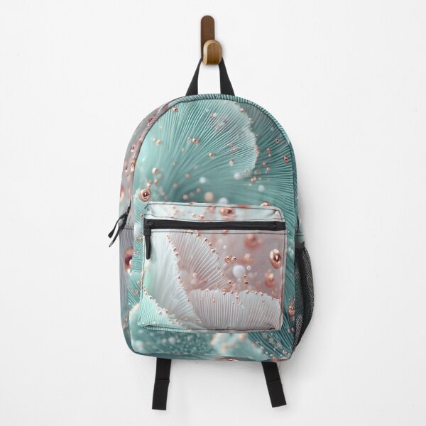 Item preview, Abstract Mint Green and Rose Gold 3D Floral Macro — Delicate Coral Ruffles designed and sold by LYAN-STORE.