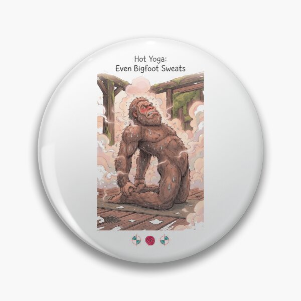 Item preview, Hot Yoga: Even Bigfoot Sweats – Funny Sasquatch Yogi in Camel Pose designed and sold by Whimsy Trail Co.