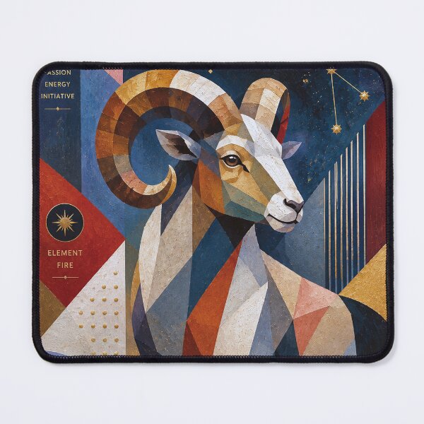Item preview, Aries Zodiac Sign Painting – Ram Art designed and sold by GalleryKauffeld.