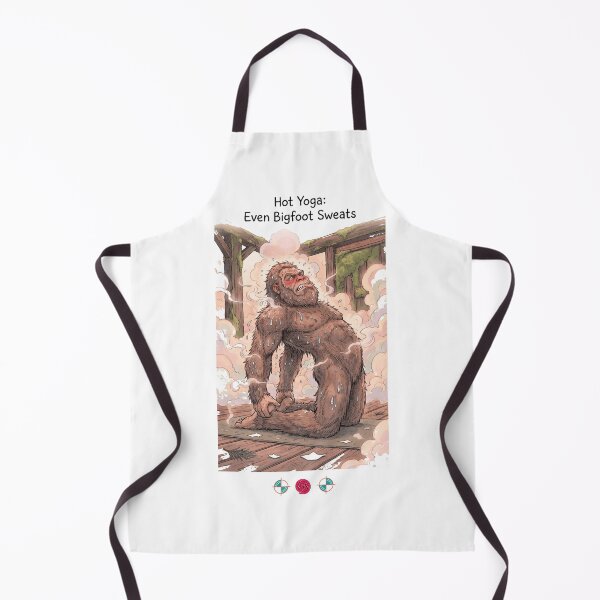 Item preview, Hot Yoga: Even Bigfoot Sweats – Funny Sasquatch Yogi in Camel Pose designed and sold by Whimsy Trail Co.