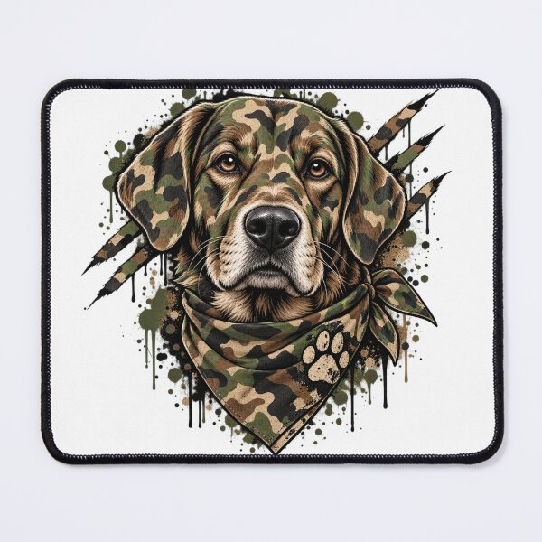 Item preview, Camouflage Dog Hunter  Paw Print designed and sold by drawwiika+44.