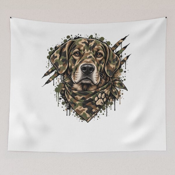 Item preview, Camouflage Dog Hunter  Paw Print designed and sold by drawwiika+44.