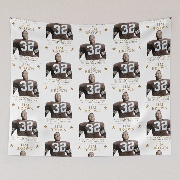 Item preview, In Loving Memory Of Jim Brown 32 designed and sold by ImpracticalTe.