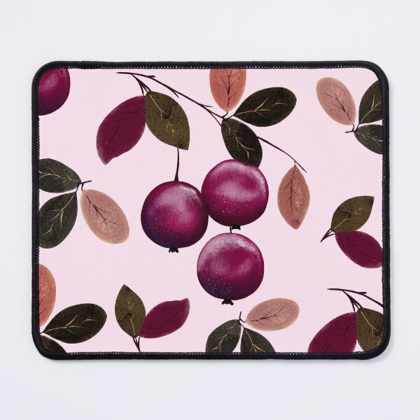 Item preview, Aesthetic Autumn Burgundy Crabapple Seamless Pattern designed and sold by DigiBlossom.