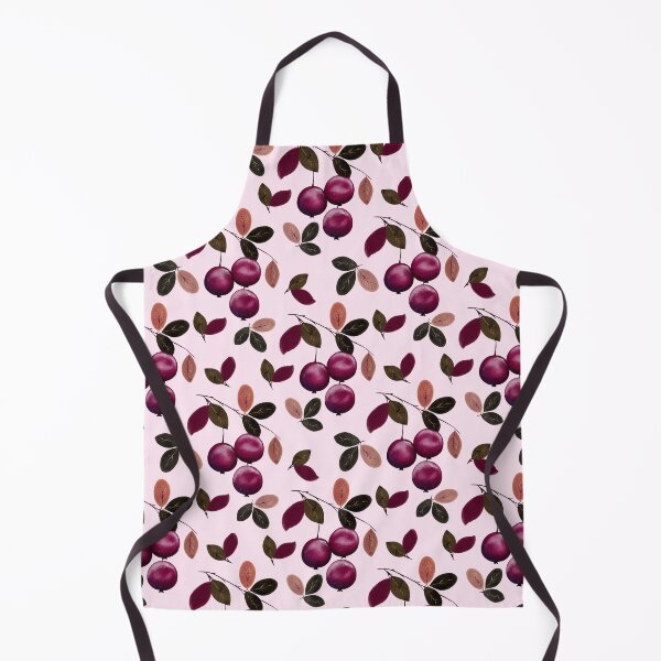 Item preview, Aesthetic Autumn Burgundy Crabapple Seamless Pattern designed and sold by DigiBlossom.