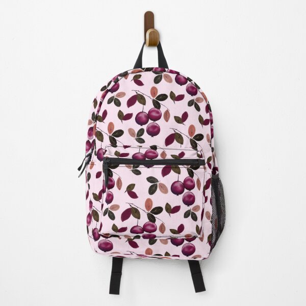 Item preview, Aesthetic Autumn Burgundy Crabapple Seamless Pattern designed and sold by DigiBlossom.