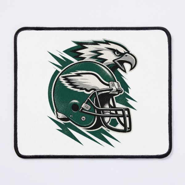 Item preview, Philadelphia Eagles Inspired Retro Football Helmet Design for Fans designed and sold by slowhandsnot tt.