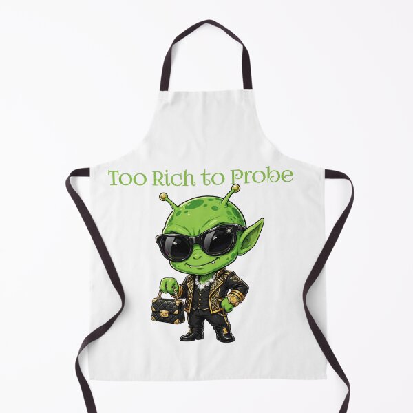 Item preview, Too Rich to Probe Alien Luxury Sticker designed and sold by Moodoncraft-.