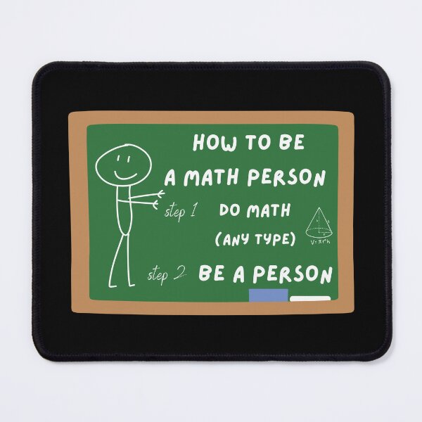 Item preview, How to Be a Math Person - Funny Math Quote designed and sold by AnulaArt.