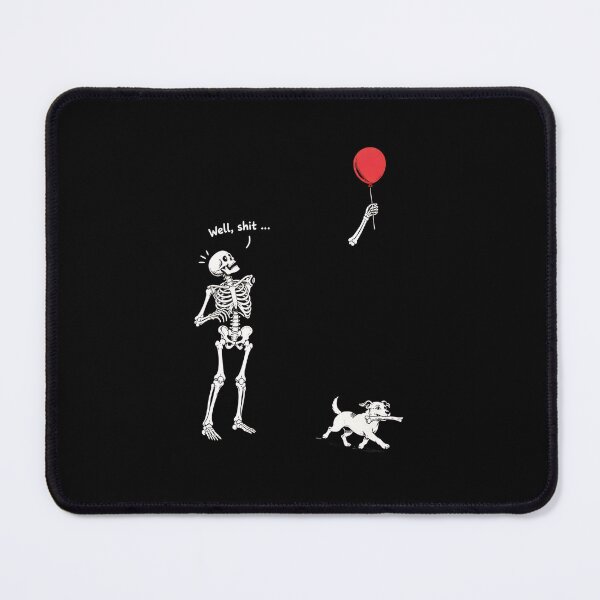 Item preview, Well Shit Skeleton Lost Balloon Dog Funny Halloween designed and sold by Dmo3HarkoArt.