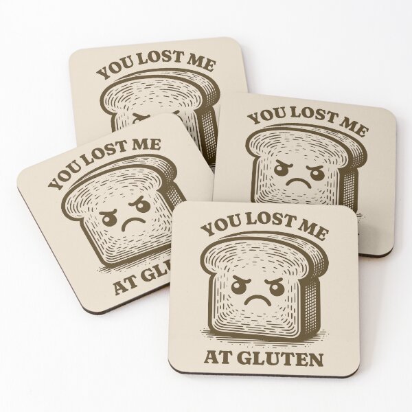 Item preview, You Lost Me At Gluten Funny Gluten Intolerant Bread Humor designed and sold by KLArtzStore.