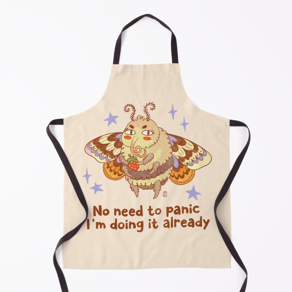 Item preview, No Need to Panic, I’m Doing It Already – Funny Anxious Moth designed and sold by Itouchedabee.