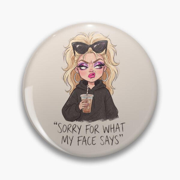Item preview, Sorry for What My Face Says designed and sold by dudelinart.