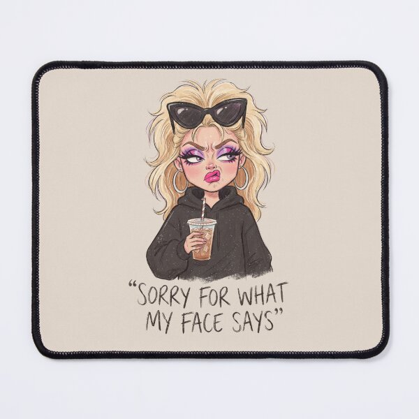 Item preview, Sorry for What My Face Says designed and sold by dudelinart.